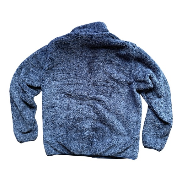 Uniqlo Navy Sherpa Fleece Full Zip Jacket – Size M - Picture 5 of 6